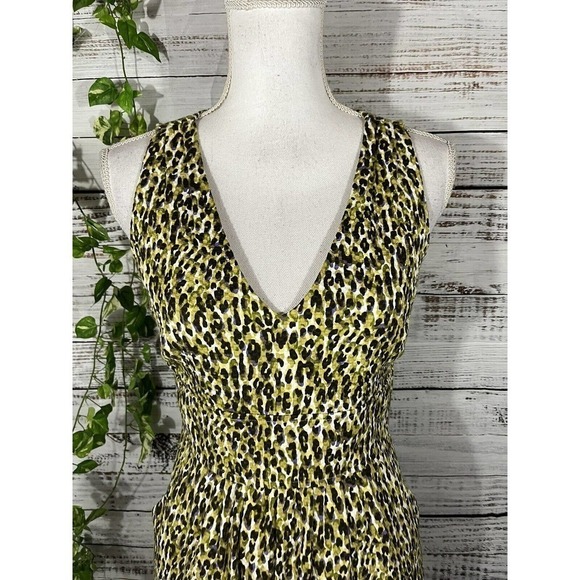 J Crew Dress size 2 Lime Green Purple Pique Straight Wedding Cocktail Evening - Picture 3 of 12